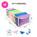 Kit Colmeia organizadora de gavetas Para Calcinhas/Camisetas/Roupas bebê P, M,G,GG - Organizamais