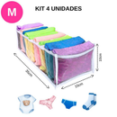 Kit Colmeia organizadora de gavetas Para Calcinhas/Camisetas/Roupas bebê P, M,G,GG - Organizamais