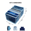 Kit Colmeia organizadora de gavetas Para Calcinhas/Camisetas/Roupas bebê P, M,G,GG - Organizamais